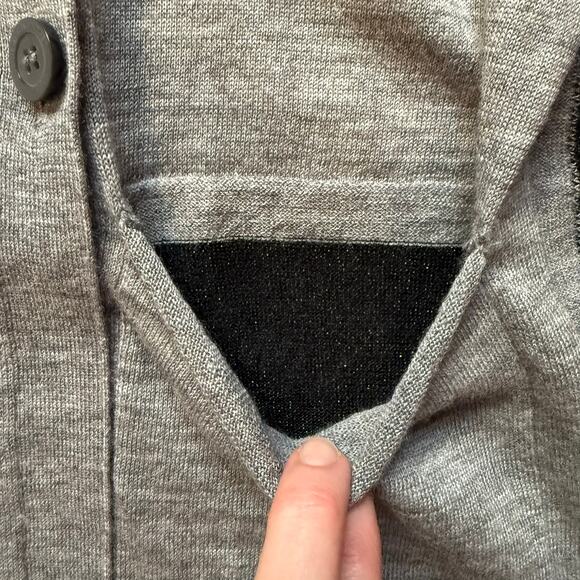 By Malene Birger 100% Wool Longline Gray Cardigan Women’s Small - Picture 9 of 11